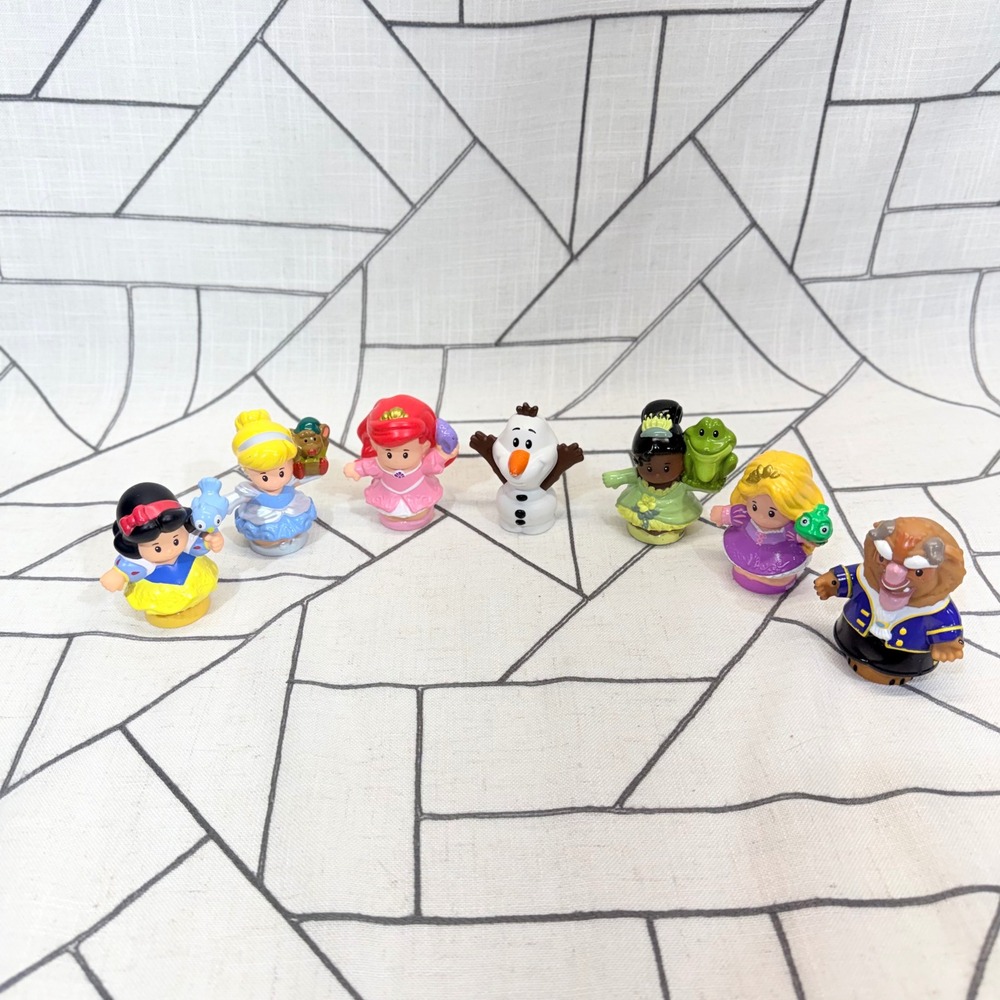 Fisher-Price Little People OS Multicolor Disney Princess & Friends Figure Lot